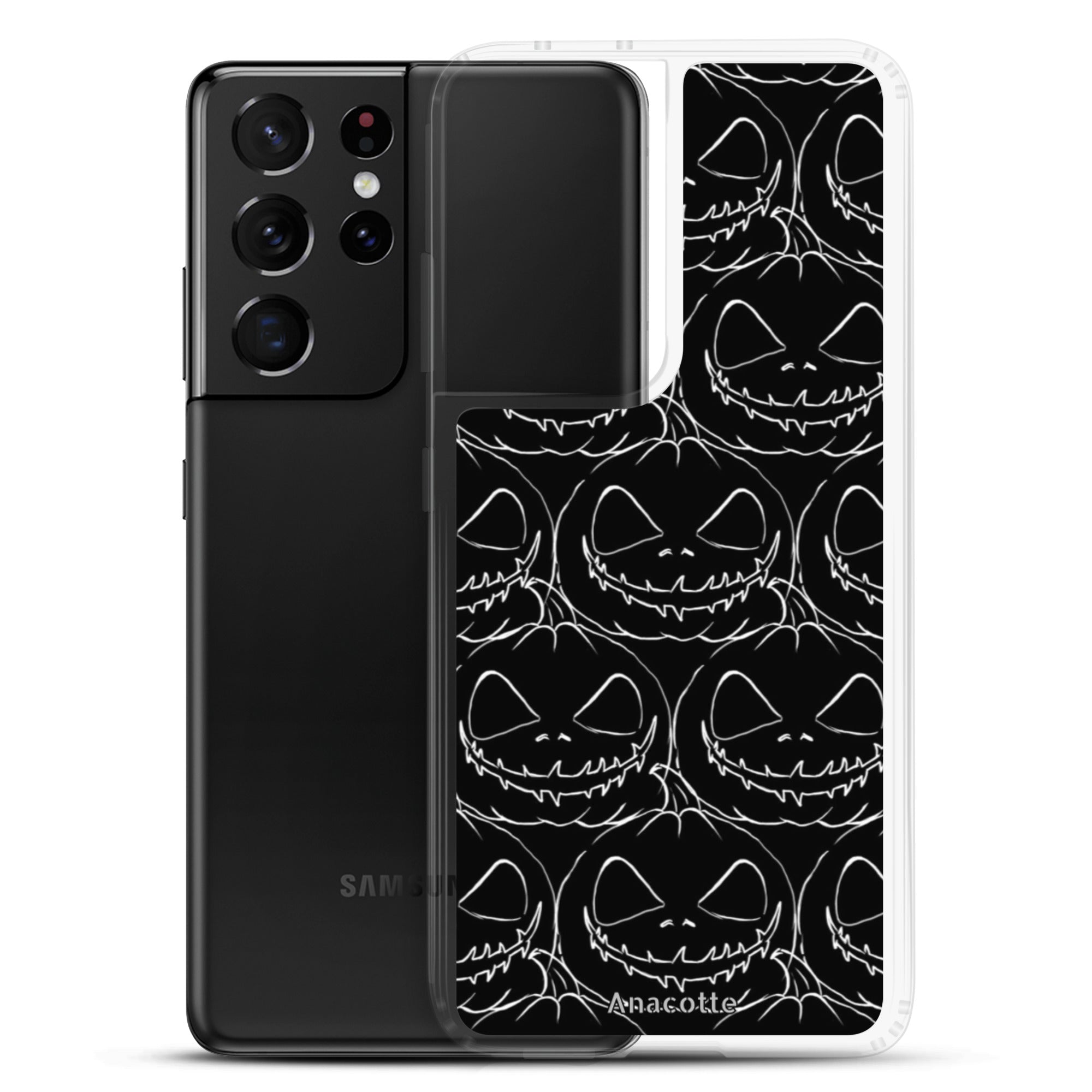 Samsung Case Halloween Black pumpkin Anacotte