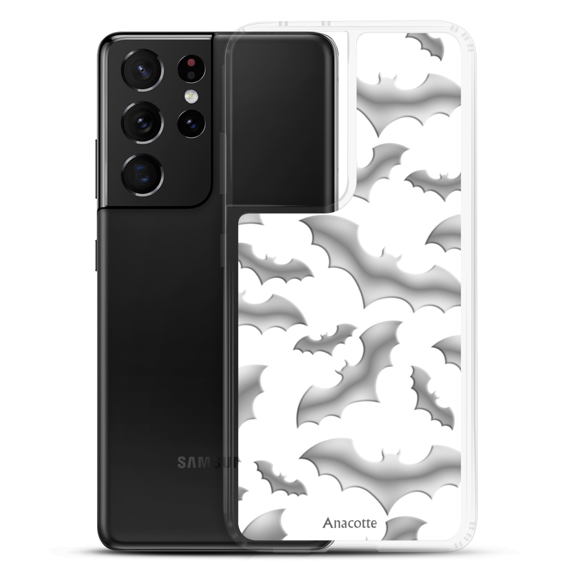 Samsung Case Halloween Bat White Anacotte