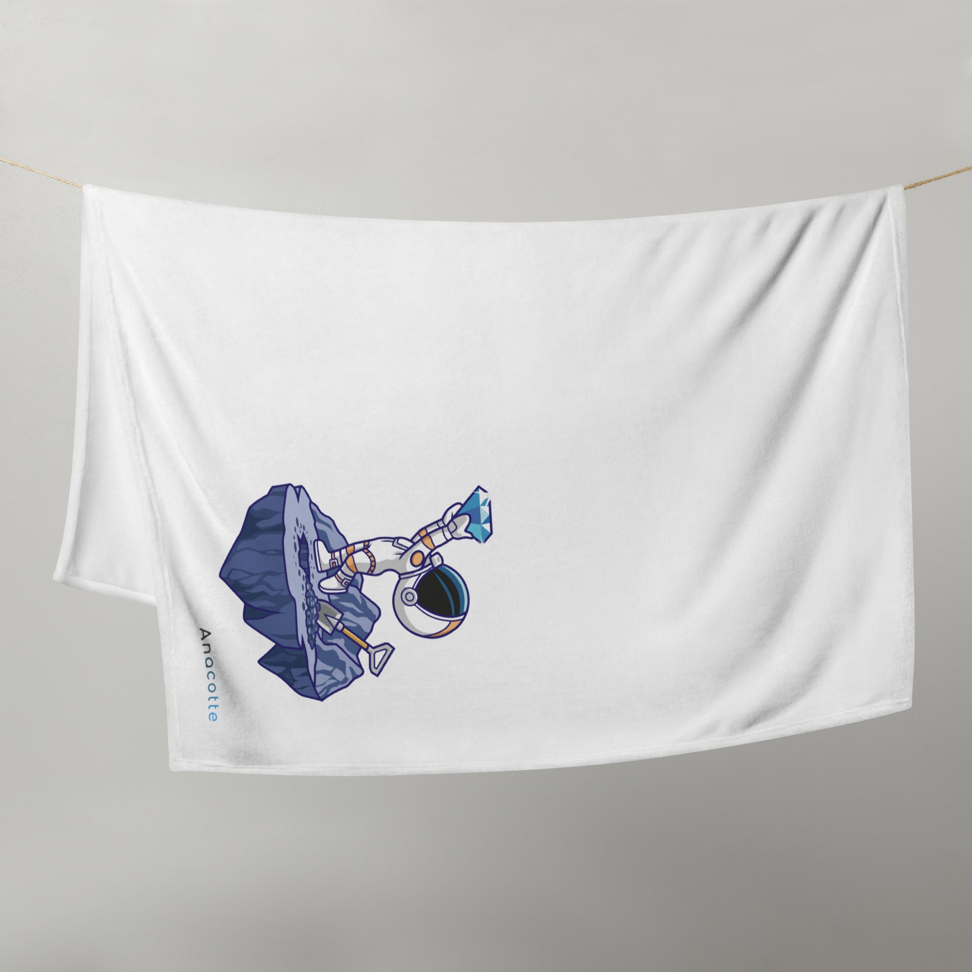 Anacotte Astronaut Throw Blanket