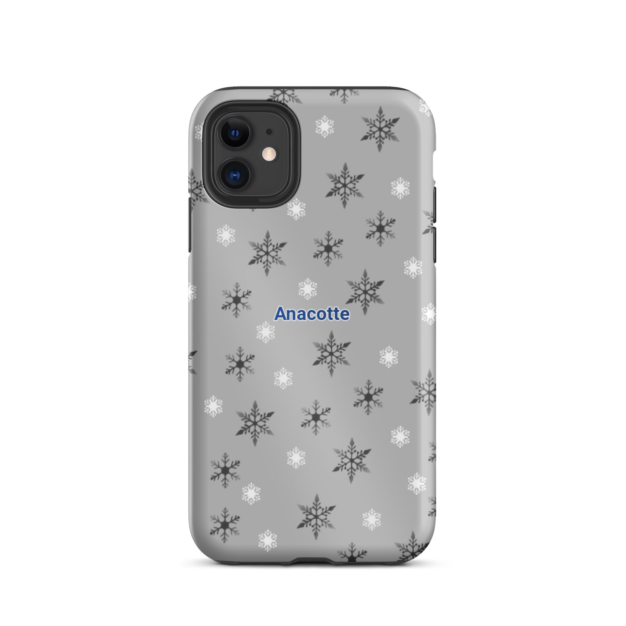 iPhone 14, 13, 12, 11 Christmas Theme iPhone Cases gray Anacotte