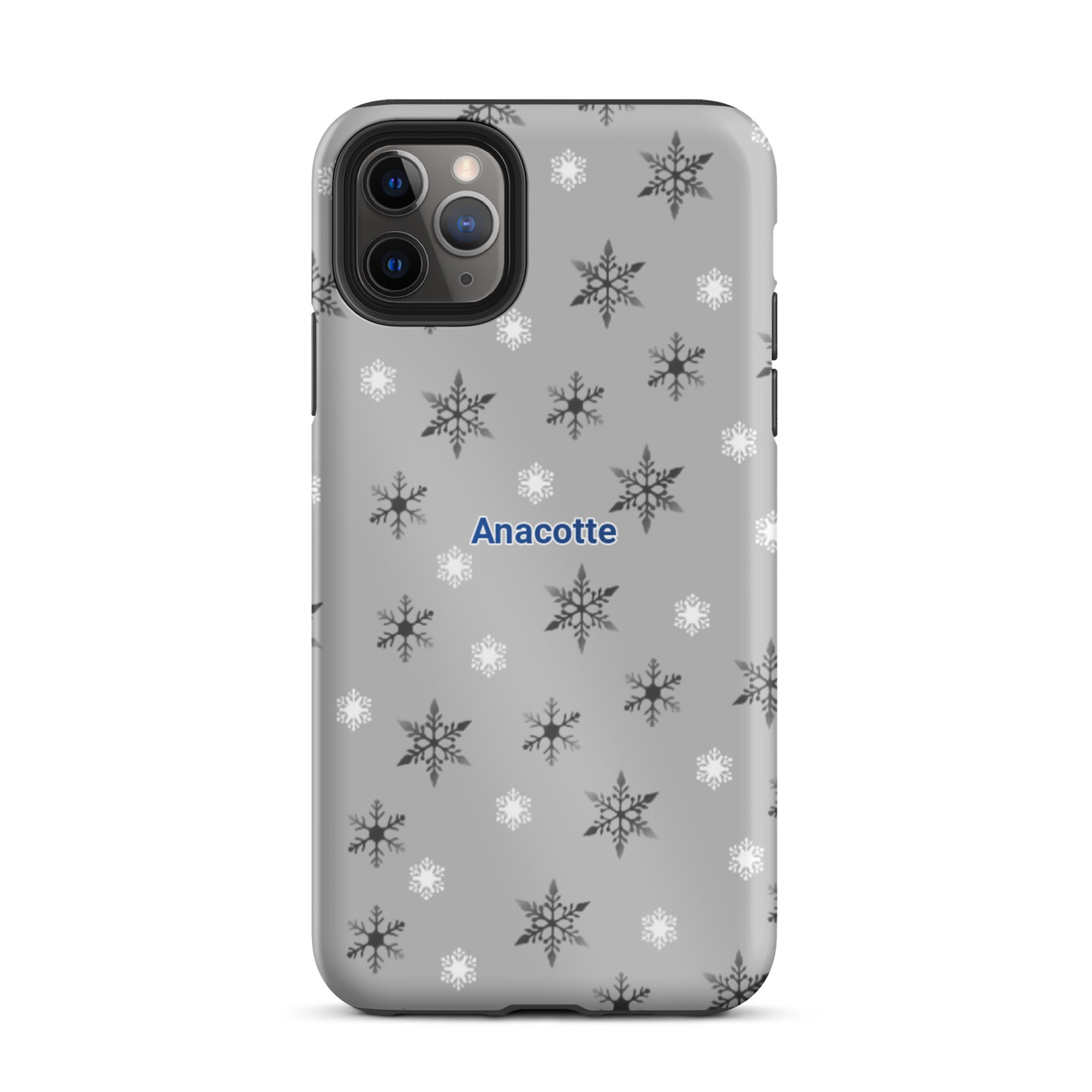 iPhone 14, 13, 12, 11 Christmas Theme iPhone Cases gray Anacotte