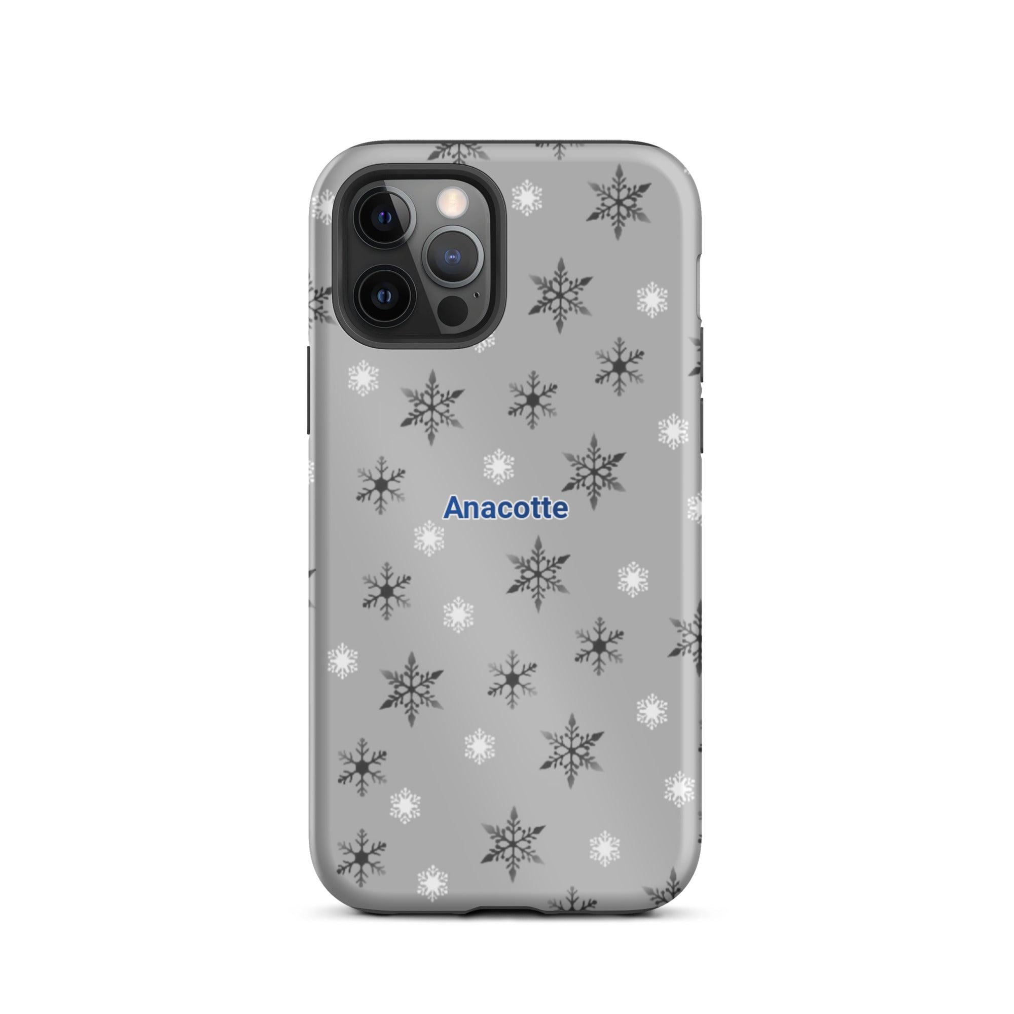 iPhone 14, 13, 12, 11 Christmas Theme iPhone Cases gray Anacotte