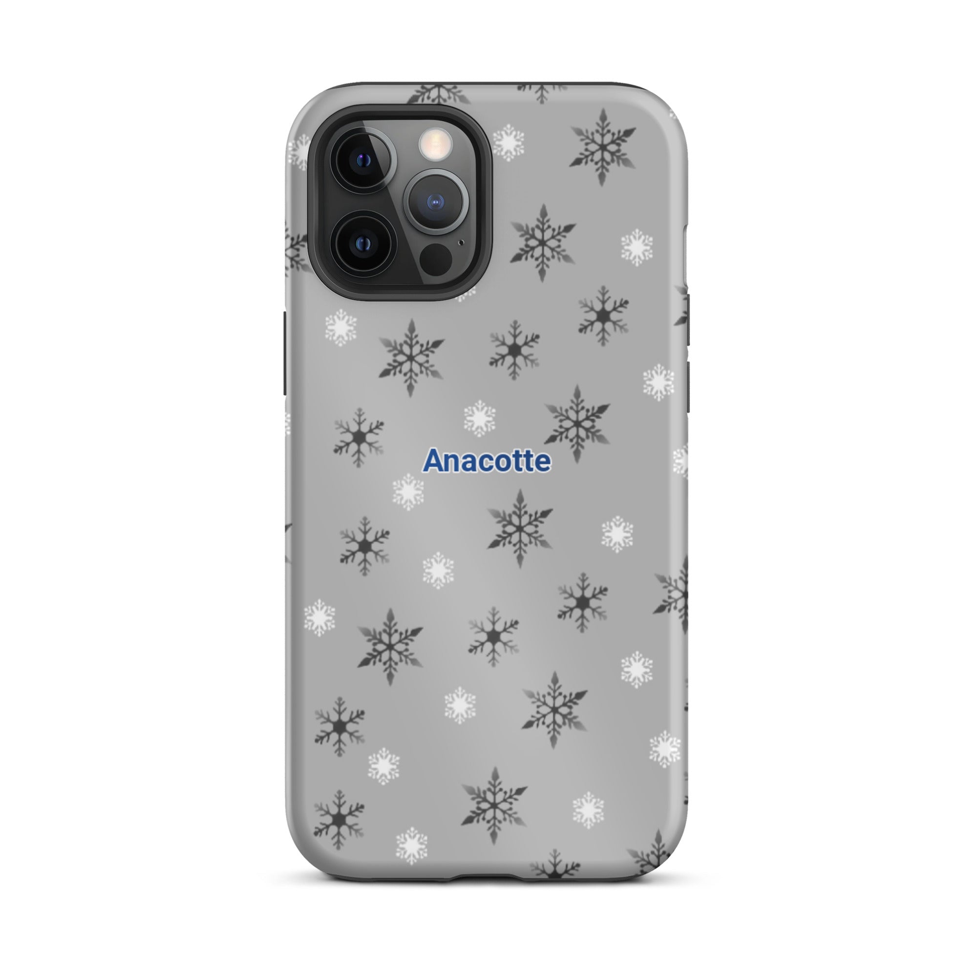 iPhone 14, 13, 12, 11 Christmas Theme iPhone Cases gray Anacotte