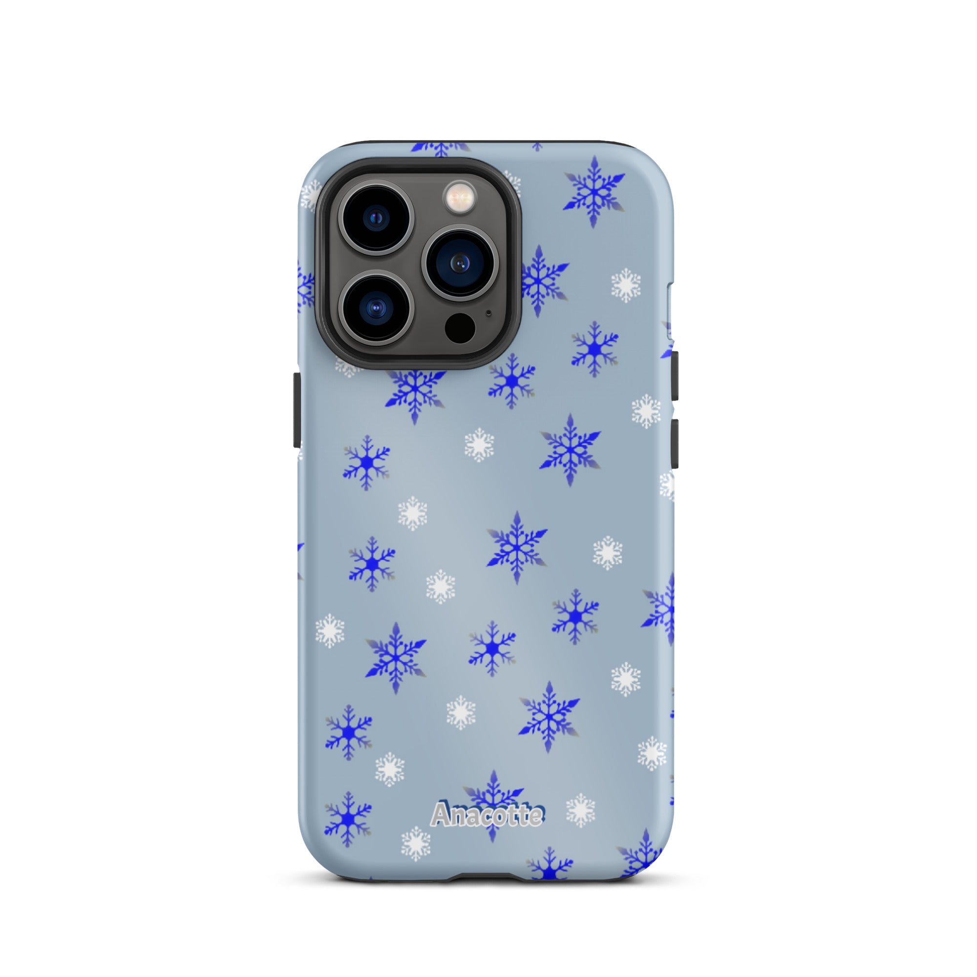 iPhone 14, 13, 12, 11 Christmas Theme iPhone Cases Blue Anacotte