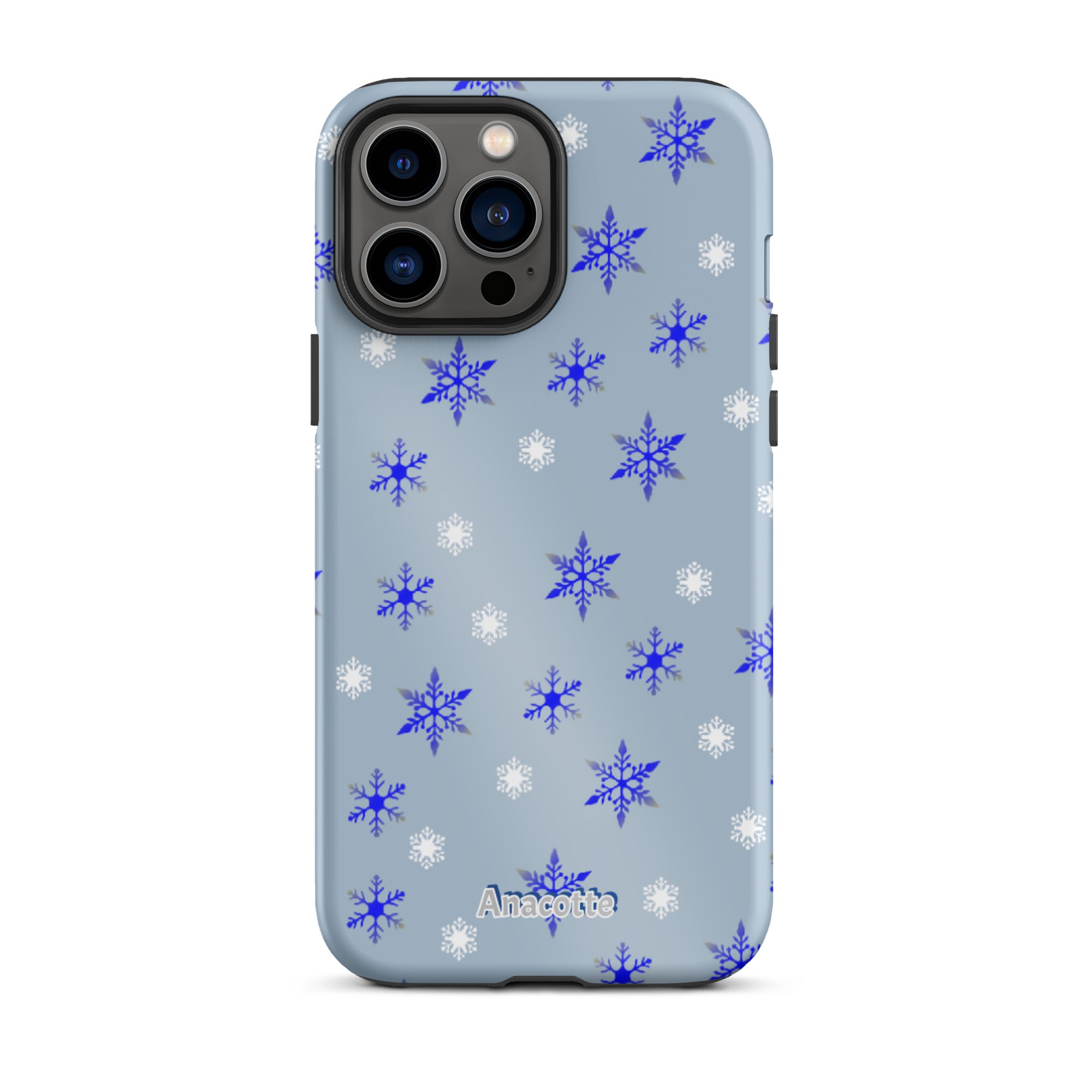 iPhone 14, 13, 12, 11 Christmas Theme iPhone Cases Blue Anacotte