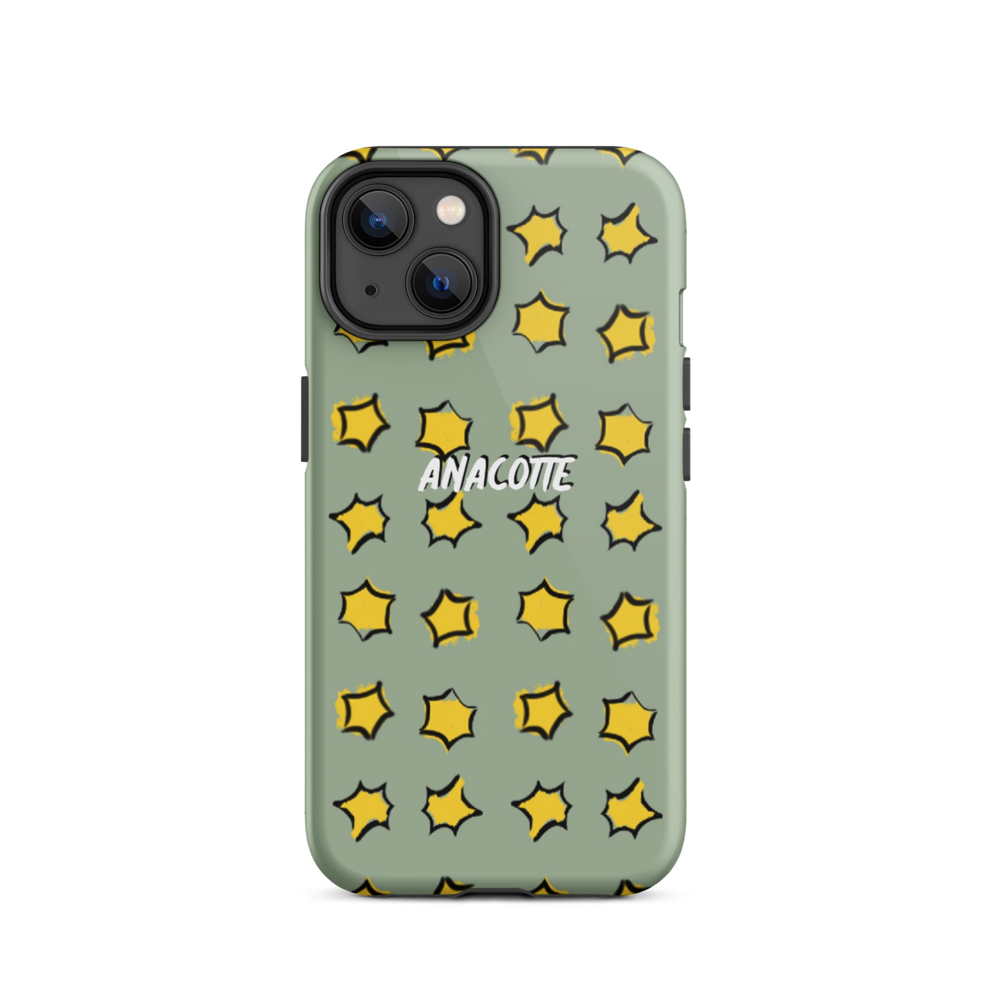 iPhone 14, 13, 12, 11 Christmas Theme iPhone Cases Star Green Anacotte