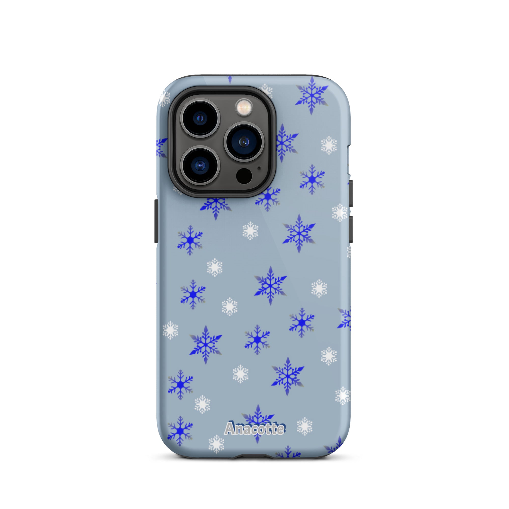 iPhone 14, 13, 12, 11 Christmas Theme iPhone Cases Blue Anacotte