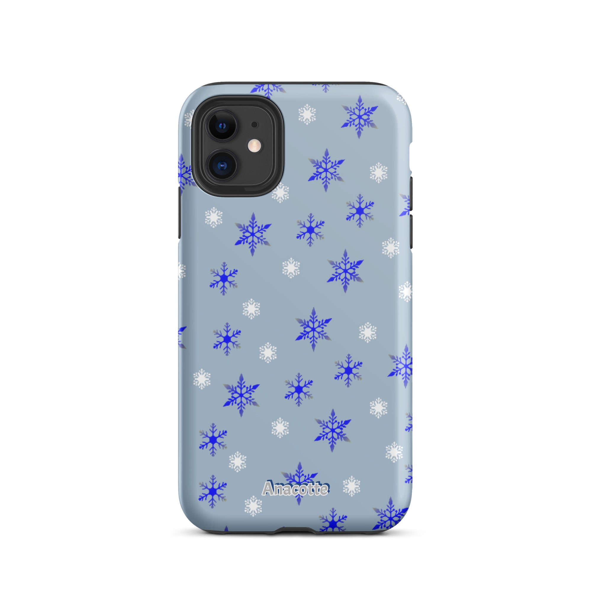 iPhone 14, 13, 12, 11 Christmas Theme iPhone Cases Blue Anacotte