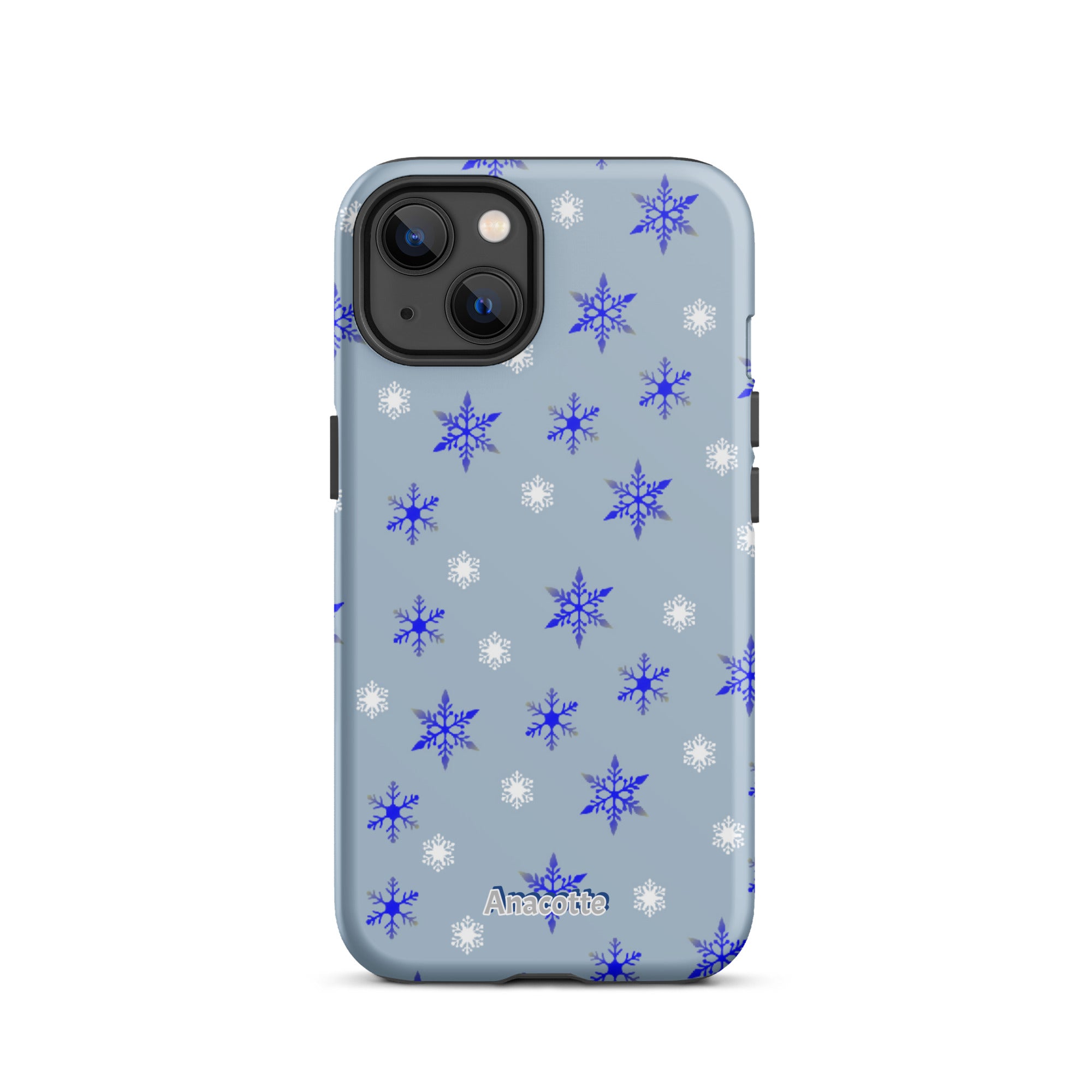 iPhone 14, 13, 12, 11 Christmas Theme iPhone Cases Blue Anacotte