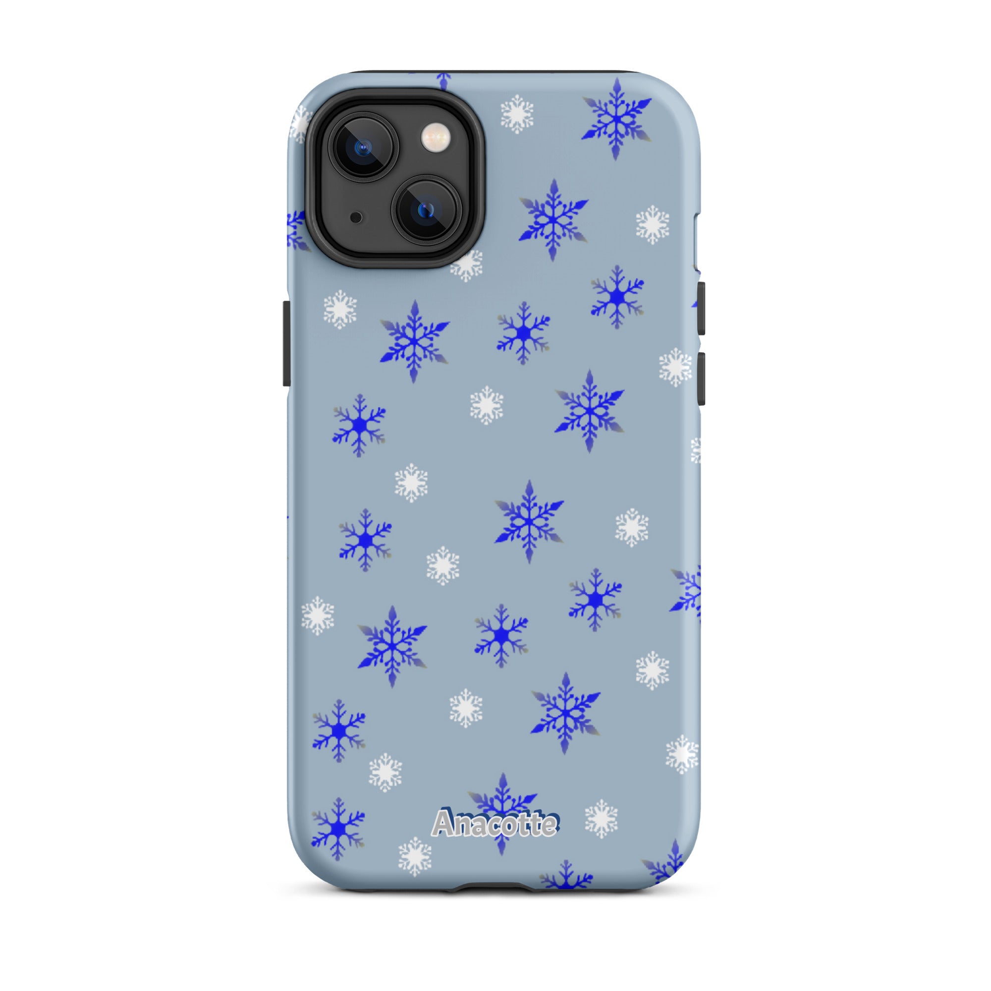 iPhone 14, 13, 12, 11 Christmas Theme iPhone Cases Blue Anacotte