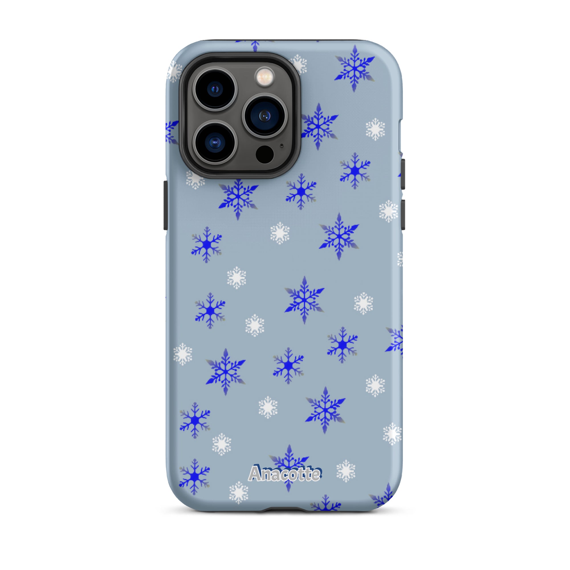 iPhone 14, 13, 12, 11 Christmas Theme iPhone Cases Blue Anacotte