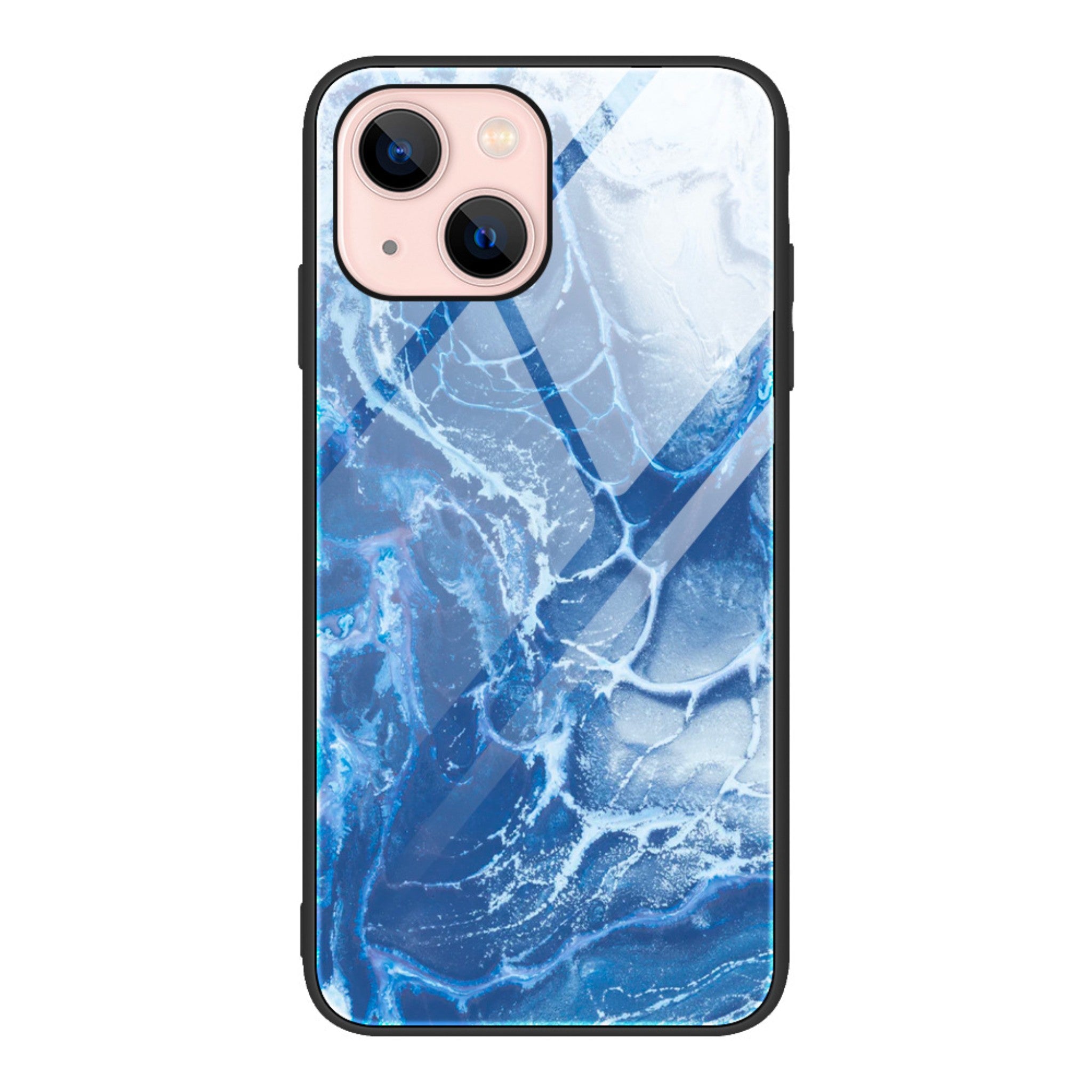 tpu tempered glass phone case for iPhone13 marble glass case Anacotte